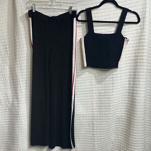 House of Harlow 1960 Black and Red Two-Piece Set